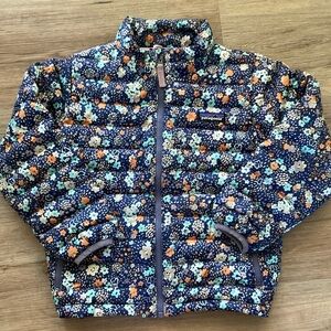 5T Ditzy Flower Floral Patagonia Girls Down Jacket Coat